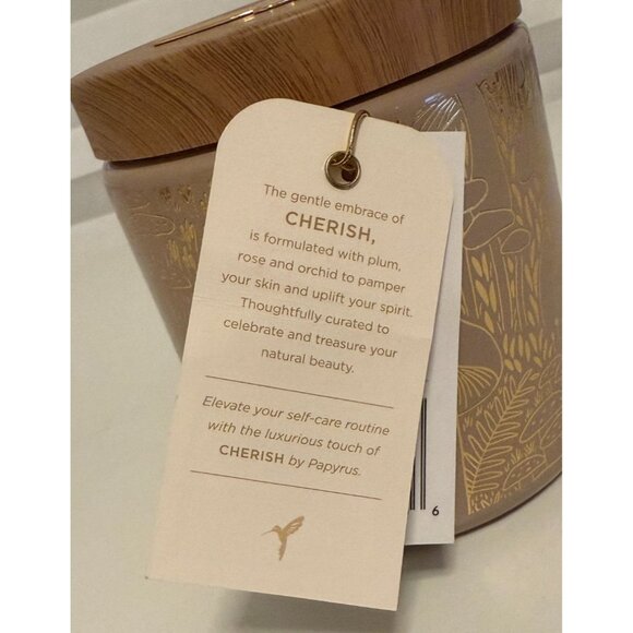 NEW Papyrus Cherish Nourishing Body Scrub 600g/21.16oz In Decorative Gold Jar - Picture 3 of 7